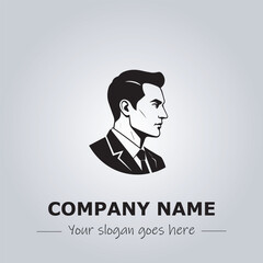A Man logo company design illustration
