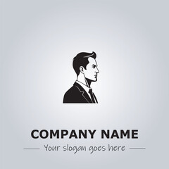 A Man logo company design illustration

