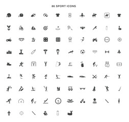 sport icons symbol vector design