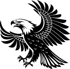 Fototapeta premium Flying Eagle Symbol for Nature Graphics