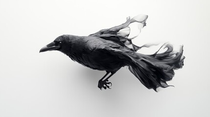 Fototapeta premium High-Resolution Detailed Crow Image Captured in Gigapixel Clarity