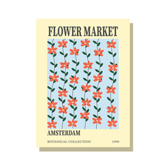 Flower market Amsterdam vintage 