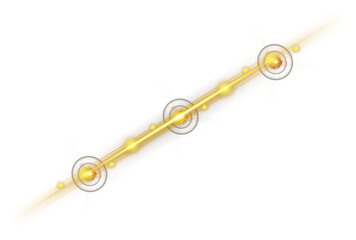 Glowing Gold Lens Flare