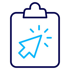 Cursor Clipboard Outline Color icon