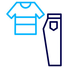 Clothes Outline Color icon