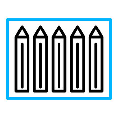 Color Pencil box Outline Color icon