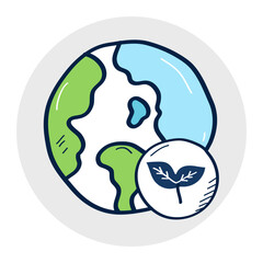 Ecology Icon – Environmental Sustainability and Nature Protection