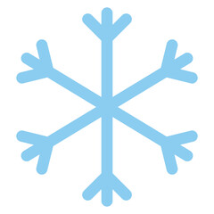 Obraz premium snowflake sign symbol vector flat icon