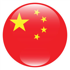 China flag circle icon vector illustration design