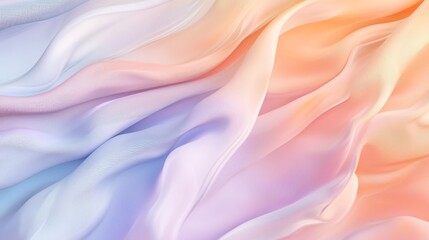 Obraz premium Pastel Dream: Abstract Silk Drape in Soft Hues