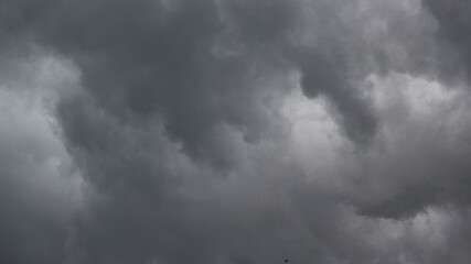 extreme weather looks like very dark clouds showing the dramatic dark side of the nature which changes from bright to cloudy