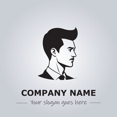 A Man logo company design illustration
