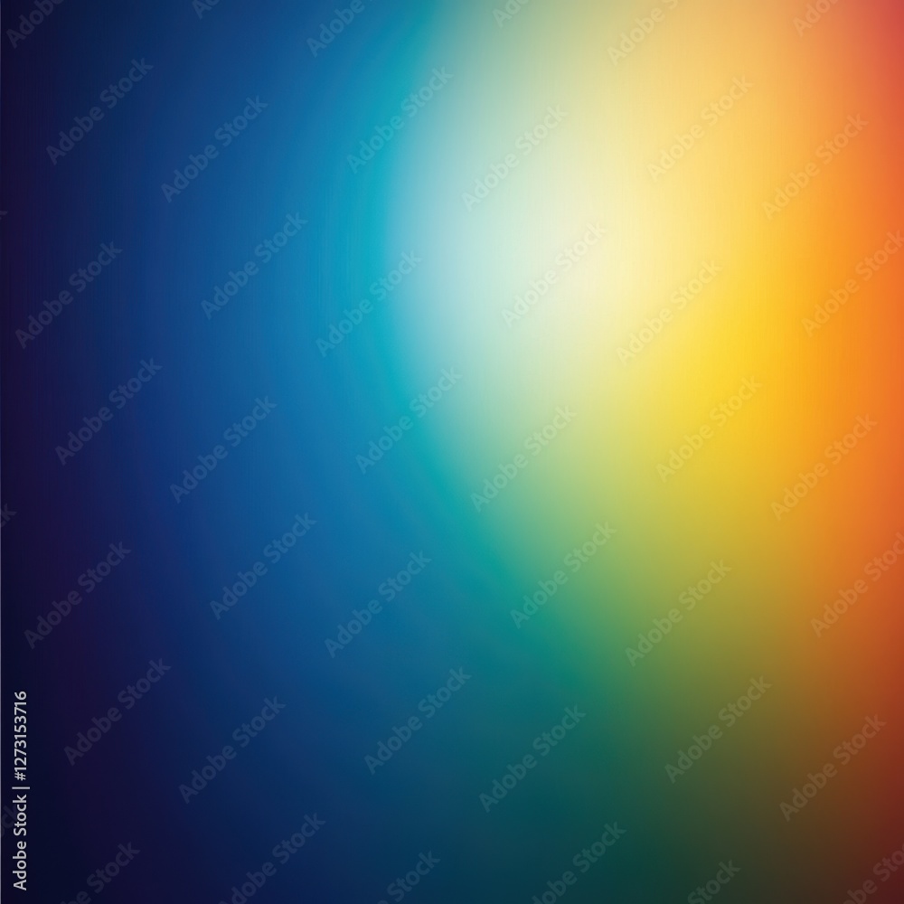 Wall mural a vibrant gradient of colors transitions smoothly from blue to yellow, creating a visually appealing