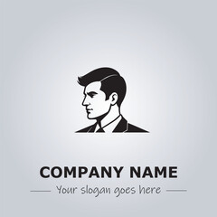 A Man logo company design illustration
