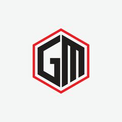Bold & Stylish GM Monogram Logo for Branding
