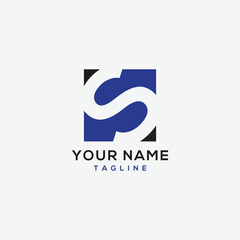 Abstract S Logo for Corporate Identity
