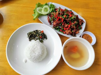 spicy fried chicken dish