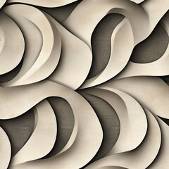 Dynamic Stucco Inspired Pattern Sweeping Shapes for Modern Design