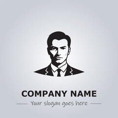 A Man logo company design illustration
