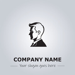 A Man logo company design illustration

