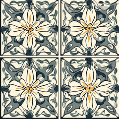 Obraz premium Carpet or tile patterns for interior decoration