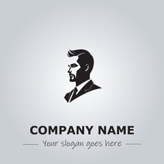 A Man logo company design illustration
