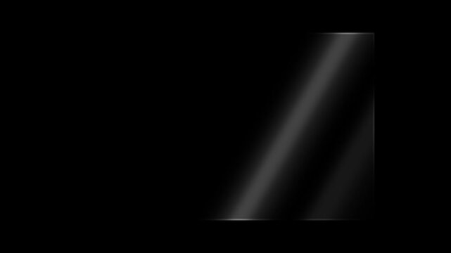 Looped video with sunlight reflections on rectangular glass plate, glowing lens flares, and abstract light effects. Use blend, transparency, screen or lighting mode