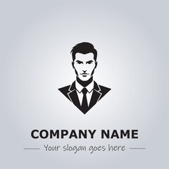 A Man logo company design illustration

