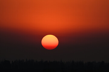 sunrise over the mountains