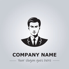 A Man logo company design illustration
