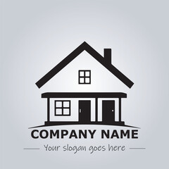 home logo company design illustration