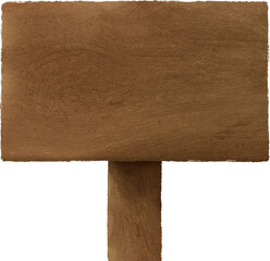 나무 팻말 일러스트