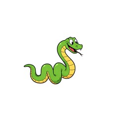 Fototapeta premium Cartoon Happy Snake