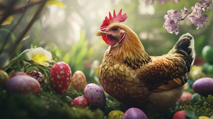 Fototapeta premium Happy Easter Chicken