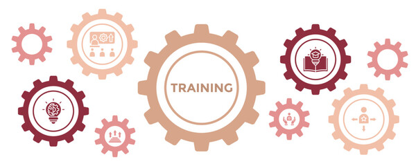 Training Banner Icon. Vector Illustration For Business Corporate