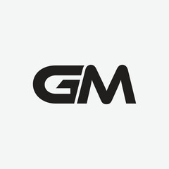 Bold & Stylish GM Monogram Logo for Branding
