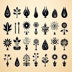 Minimalistic Solid Black Design Symbolizing the Arrival of Spring