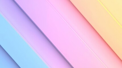 Fototapeta premium Soft pastel diagonal lines create a gentle, modern background, perfect for branding, websites, or social media designs, The harmonious colors evoke a calming vibe ideal for creative projects,