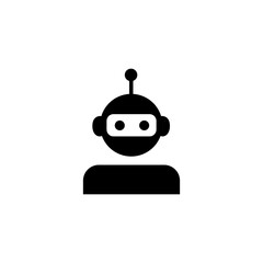 AI bot assistant icon eps file