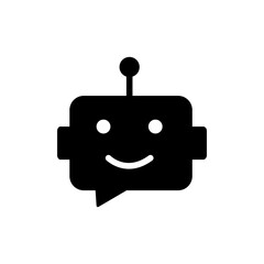 Chat bot outline icon eps file