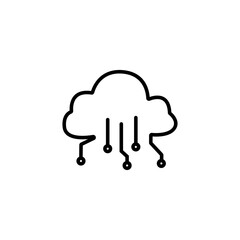 Cloud computing icon eps file