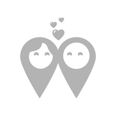 icon of all labels man woman, vector illustration