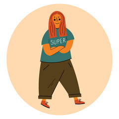 Super Girl Teen Confident and Stylish