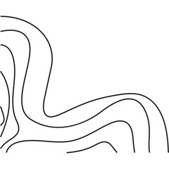 Topographic Line Corner