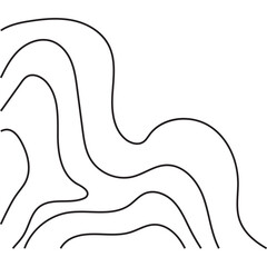 Topographic Line Corner