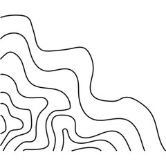 Topographic Line Corner