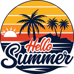 Obraz premium summer vector t-shirt design 