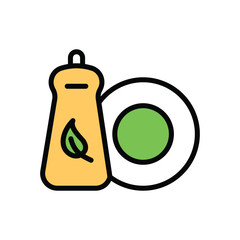 Eco Dishwashing vector icon