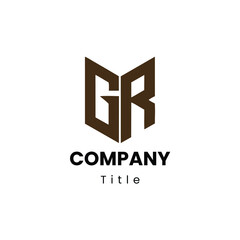 Obraz premium company logo design from g and r