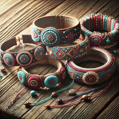 Hand Stitched Bracelets
